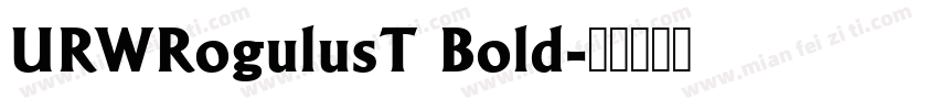 URWRogulusT Bold字体转换